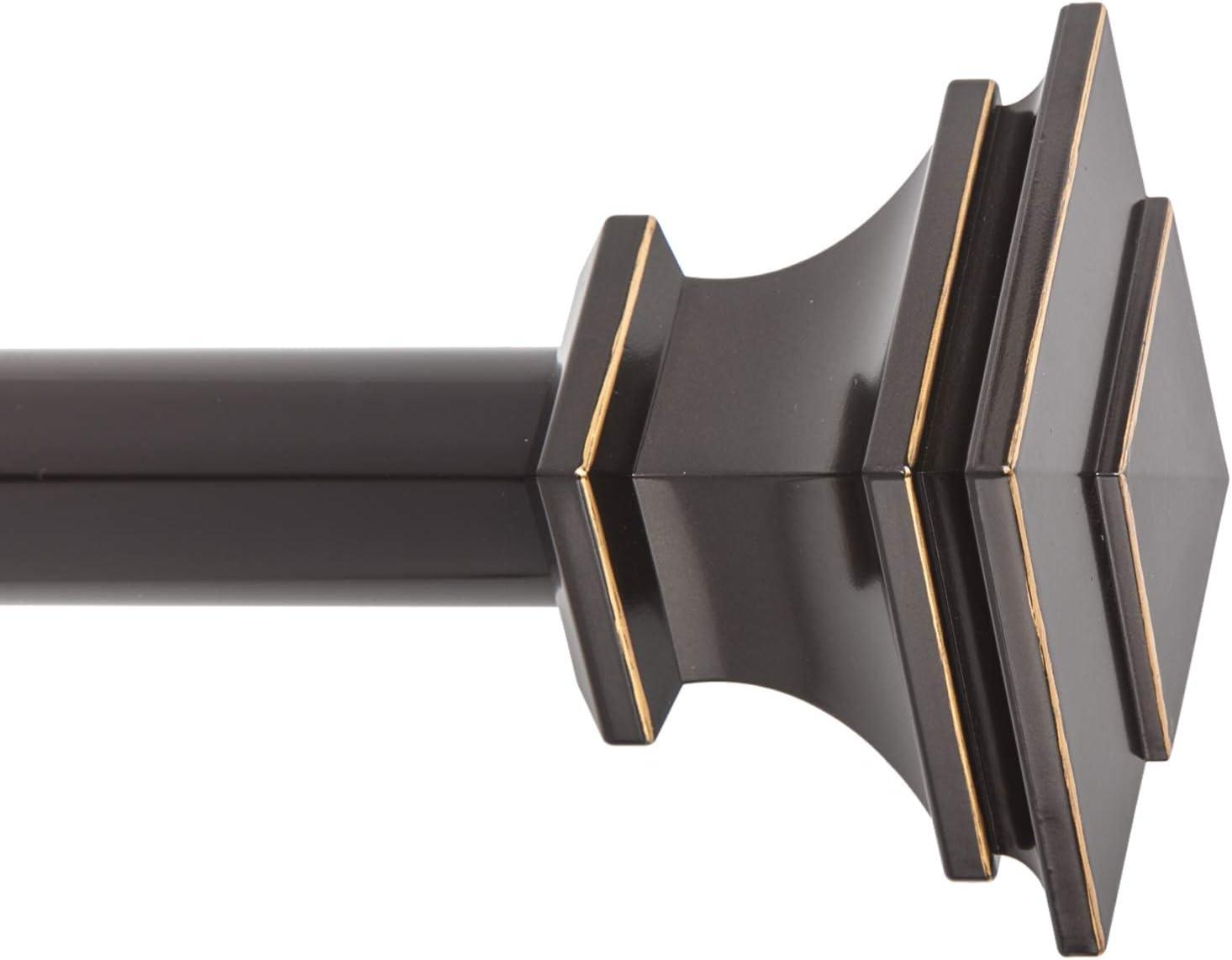 SnugSet Andrew Steel Adjustable Single Curtain Rod
