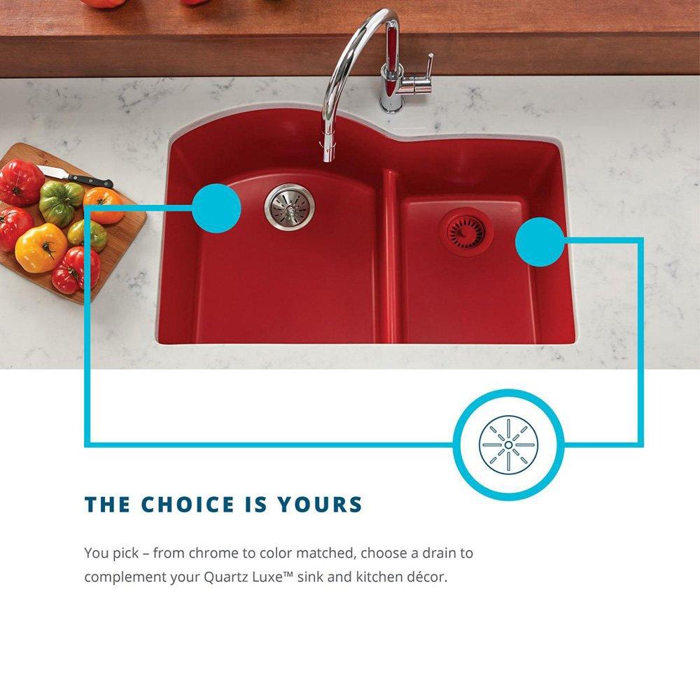 Quartz Luxe 33" L x 19" W Double Basin Undermount Kitchen Sink