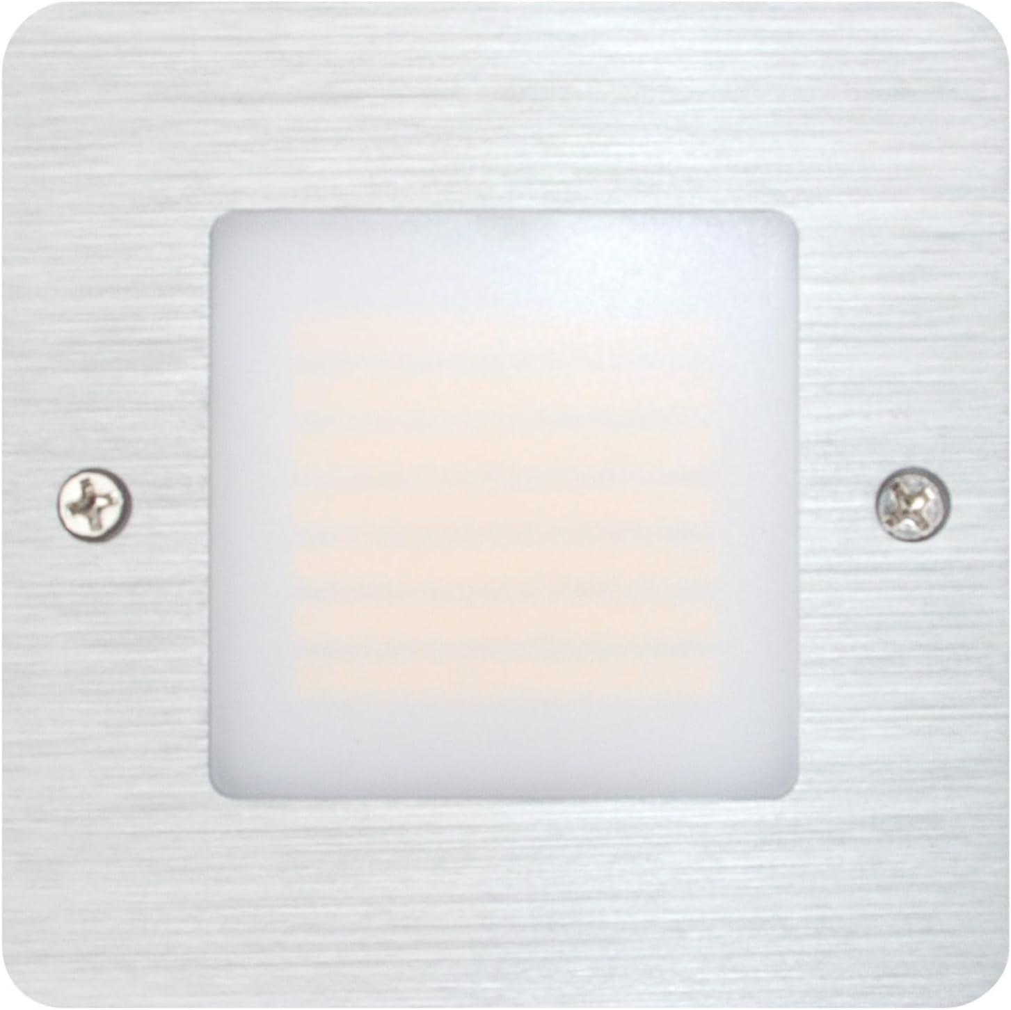 Square Low Profile Under Cabinet LED Puck Light, 3000K