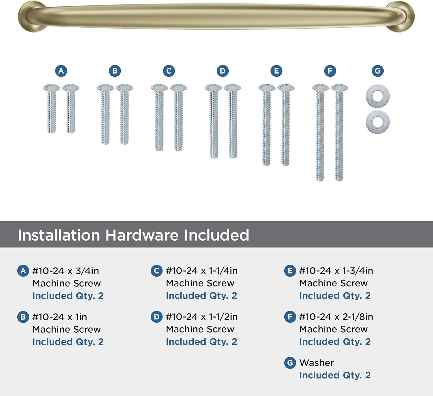 Amerock Renown 12 inch (305mm) Center-to-Center Golden Champagne Appliance Pull