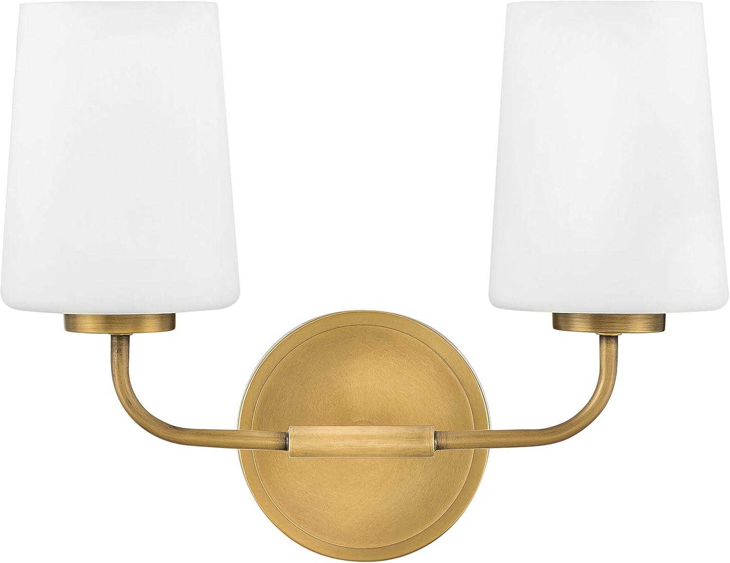 Fitz 2 Light Frosted Dimmable Vanity Light
