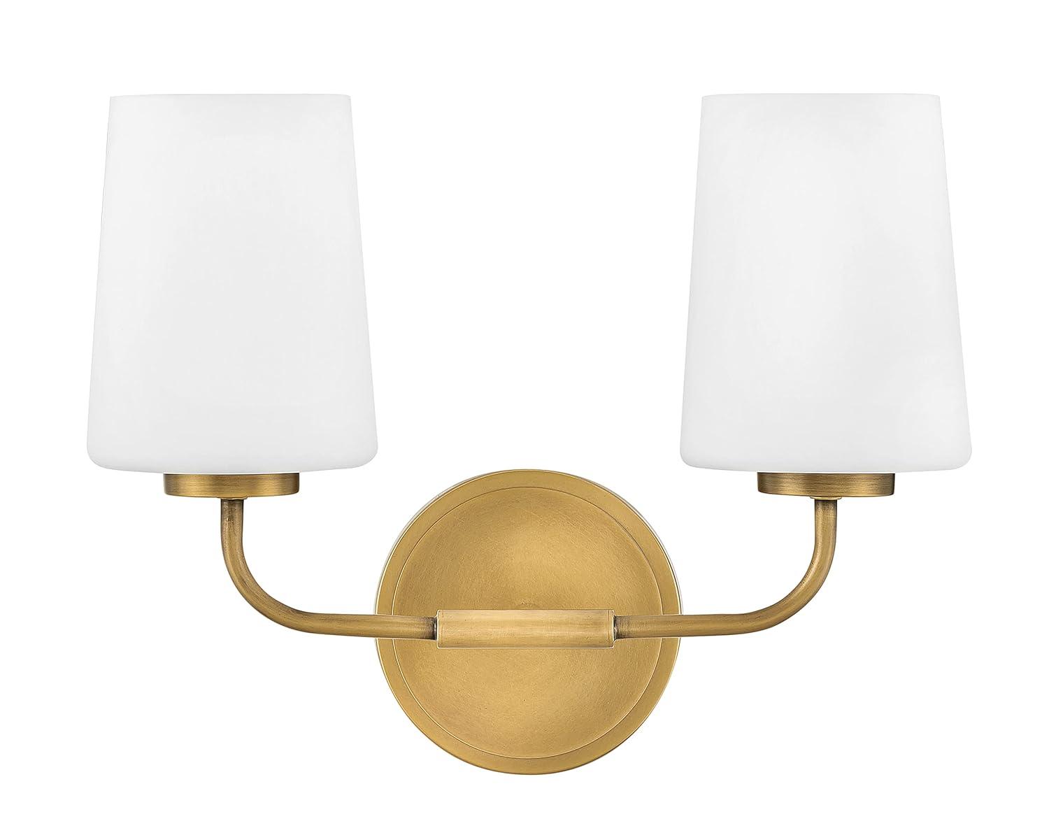 Fitz 2 Light Frosted Dimmable Vanity Light