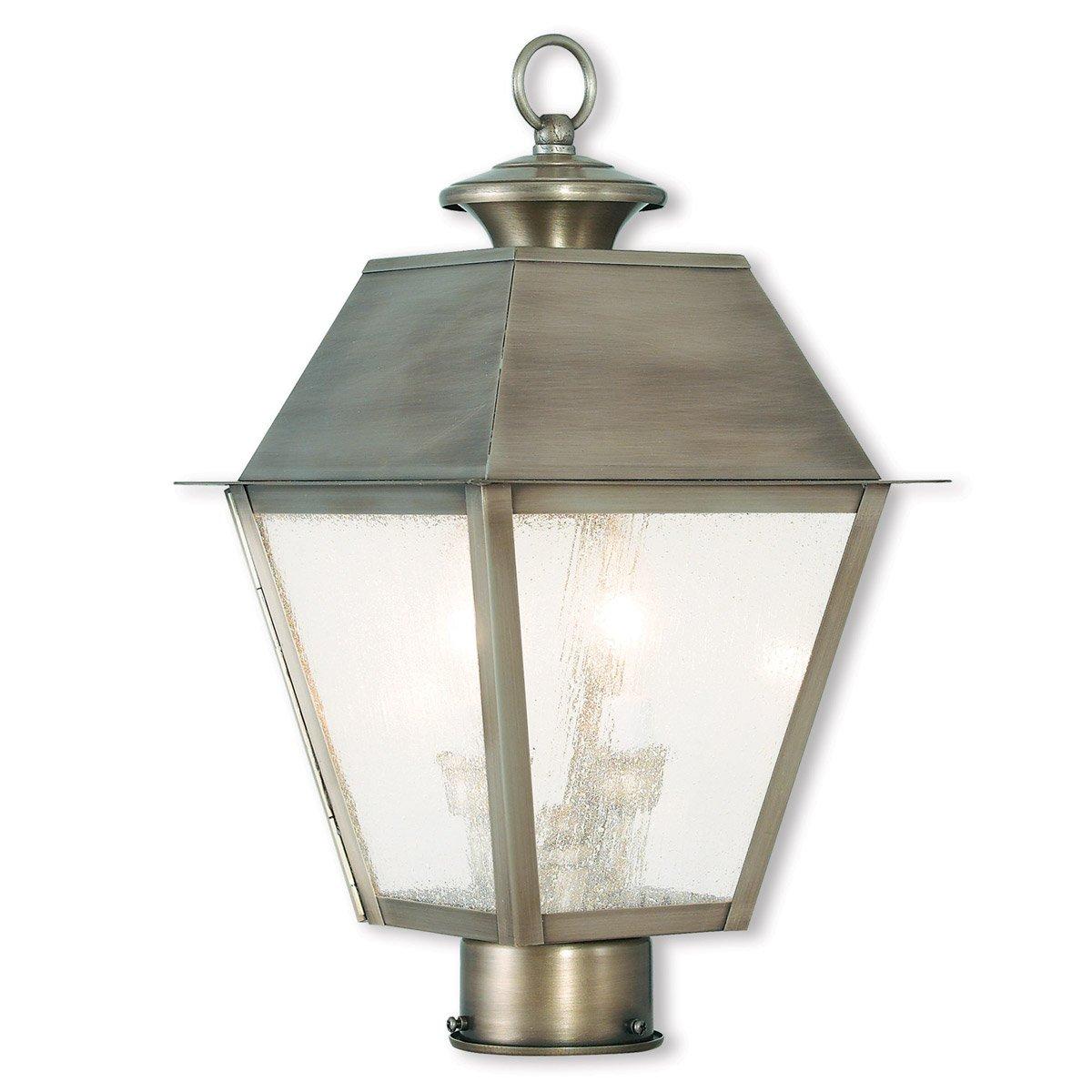 Livex Lighting Mansfield 2 - Light Post Light in  Vintage Pewter