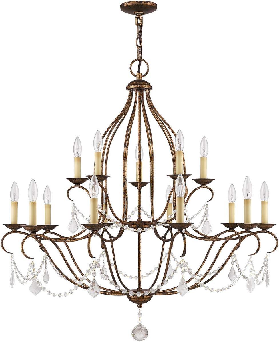 Livex Lighting - Chesterfield - 15 Light Chandelier in French Country Style - 38