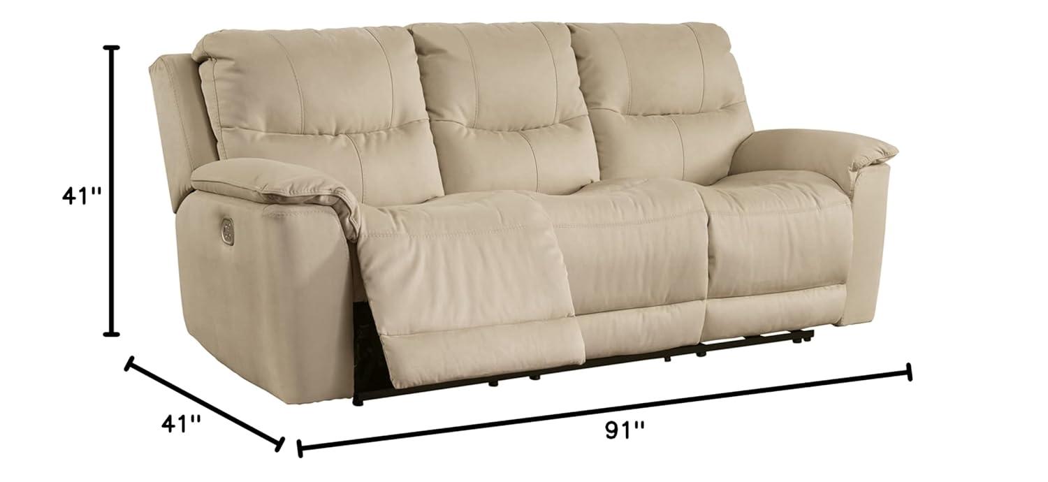 Davlin 91'' Faux Leather Power Reclining Sofa
