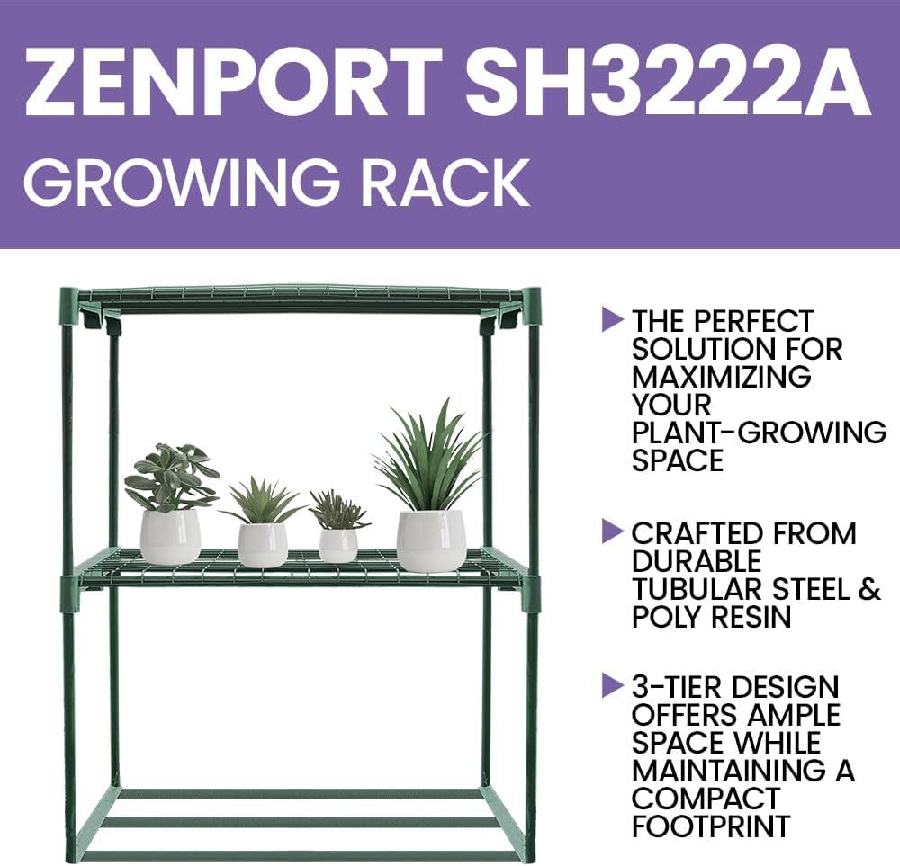 micykuxu 3-Tier Greenhouse Plant Growing Rack