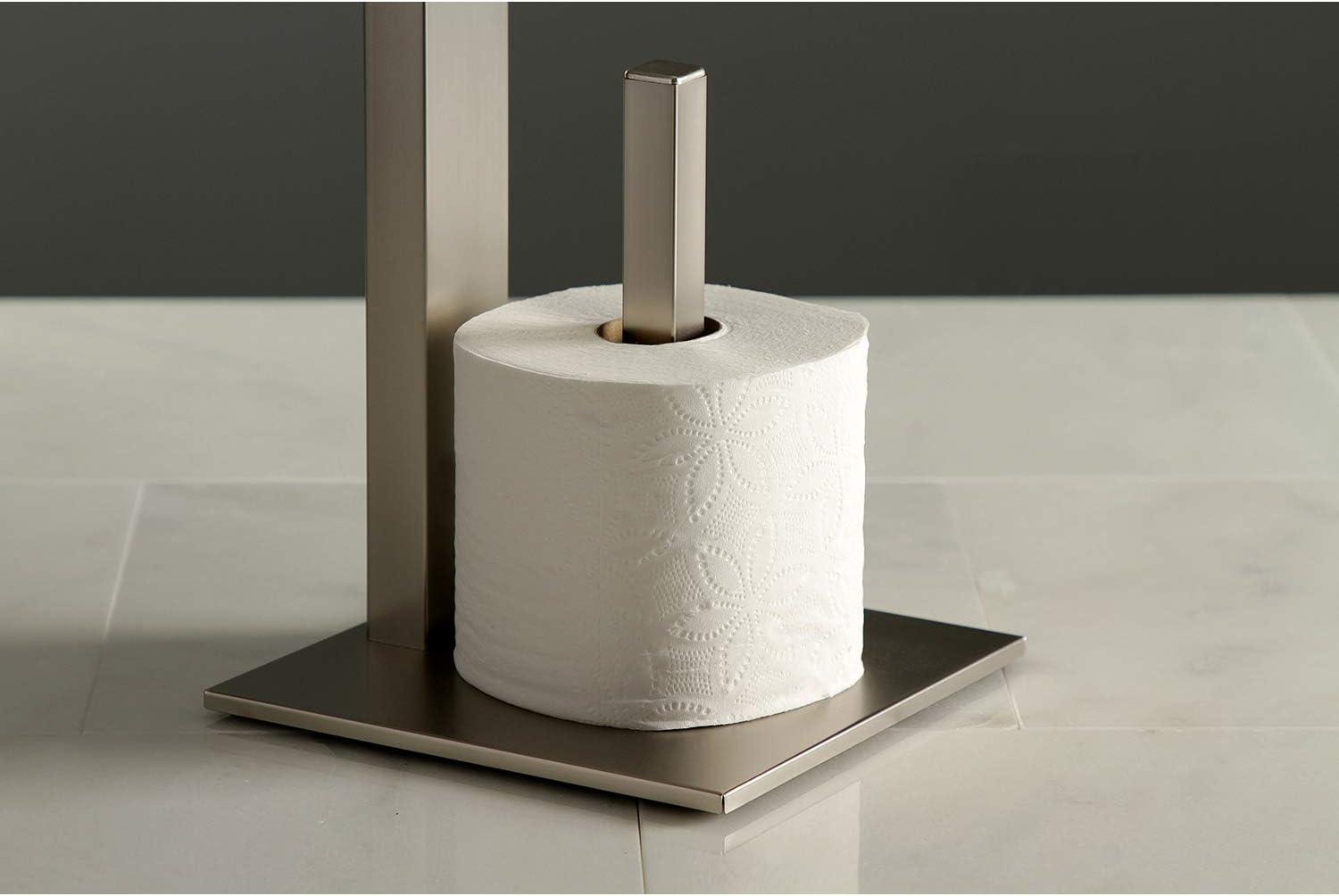 Kingston Brass SCC8508 Kingston Brass Edenscape Freestanding Toilet Paper Holder with Storage Shelf