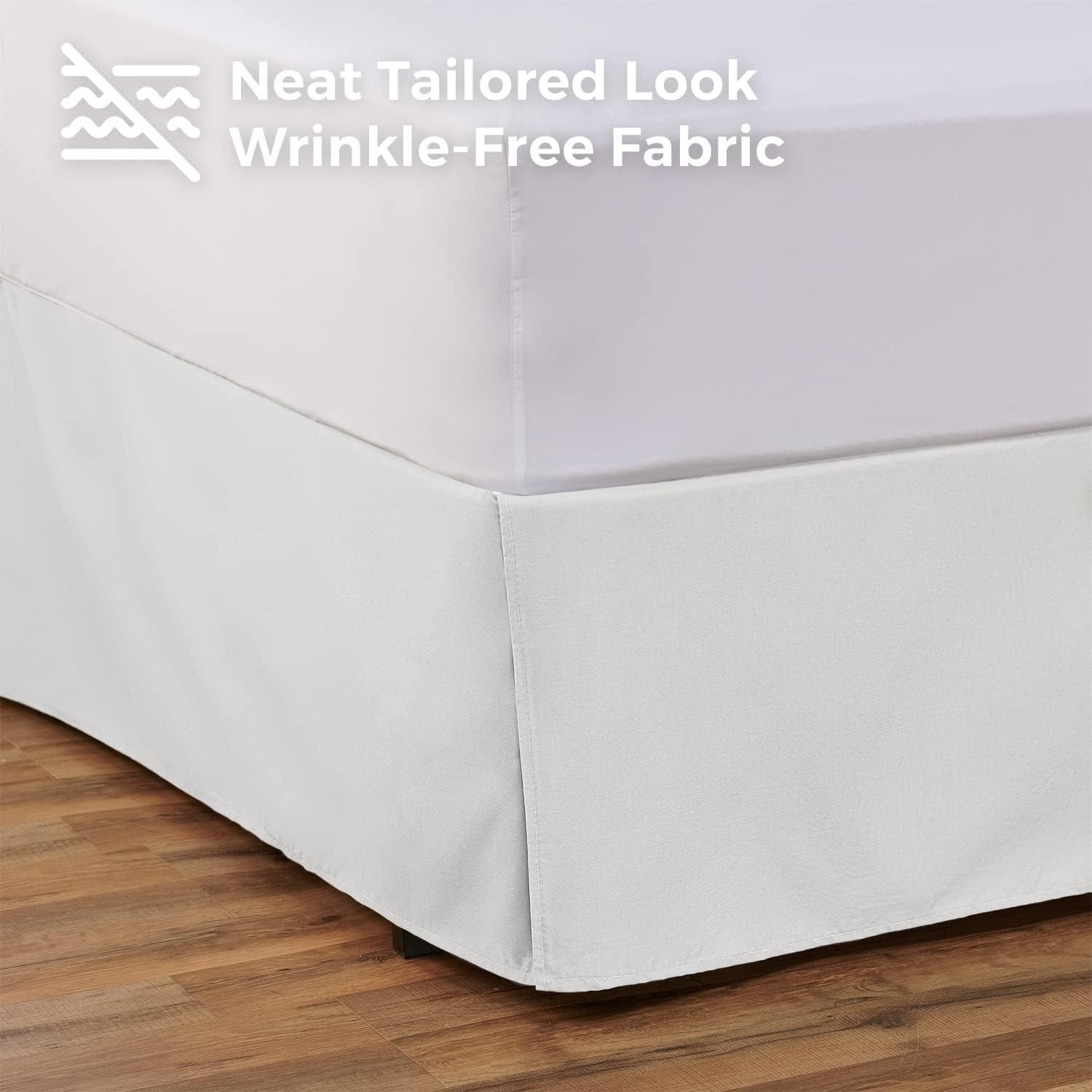 Shopbedding Blissford Tailored Bed Skirt with Split Corner & Reviews | Wayfair