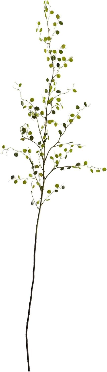 Elegant Night Willow Artificial Flower Stems, Set of 6, Green