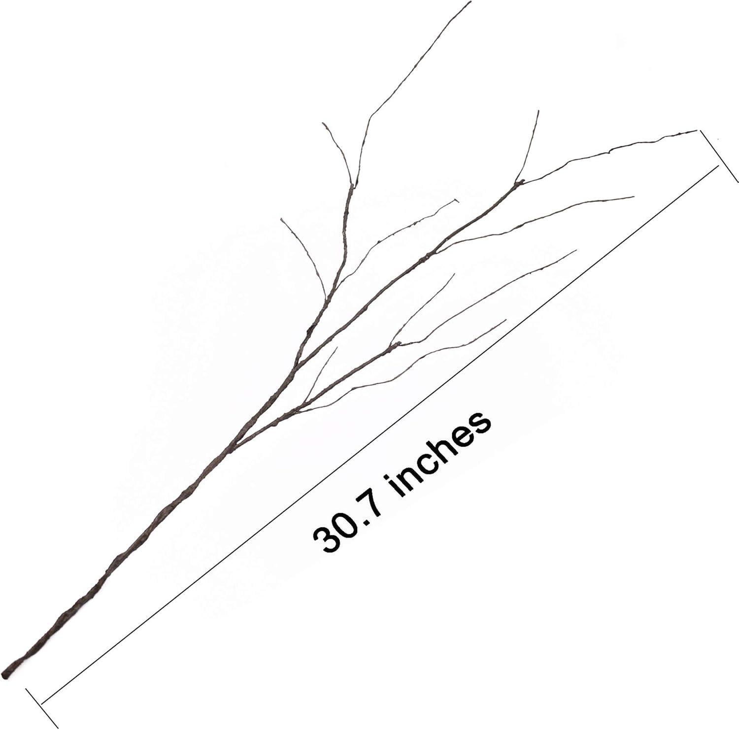 Kabuer Willow Branches, 30.7 inch Decorative Dried Artificial Twigs for Vases, Garden Decor, 10 Pcs