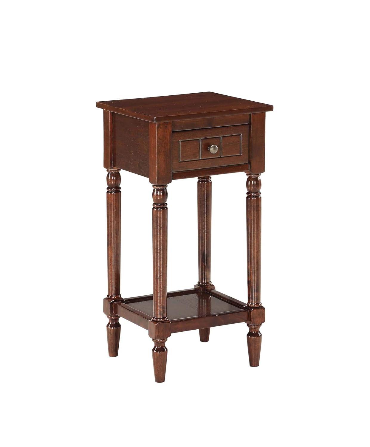 French Country Dark Gray Wirebrush Khloe Accent Table