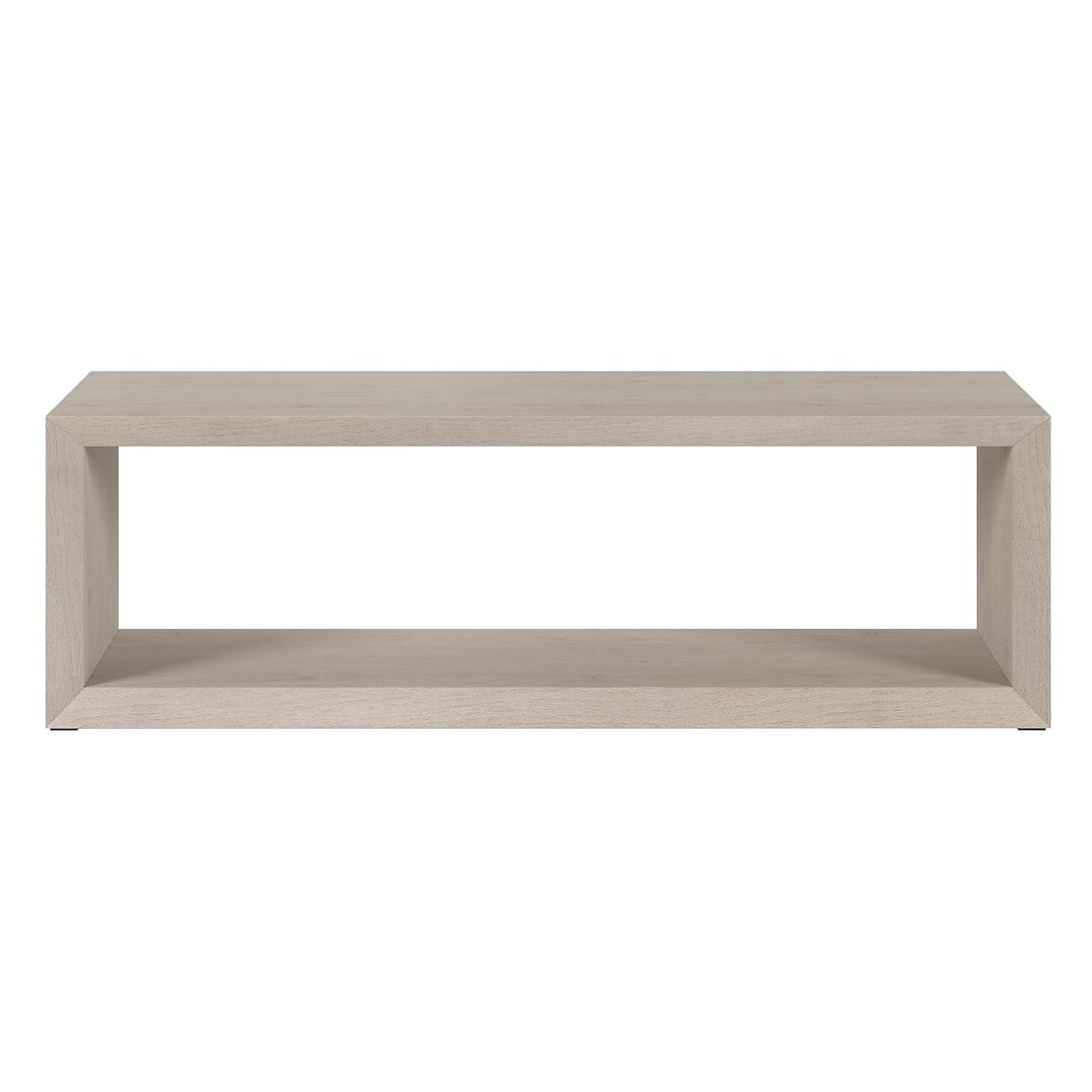 Samuelson Faux Wood Coffee Table With Shelf