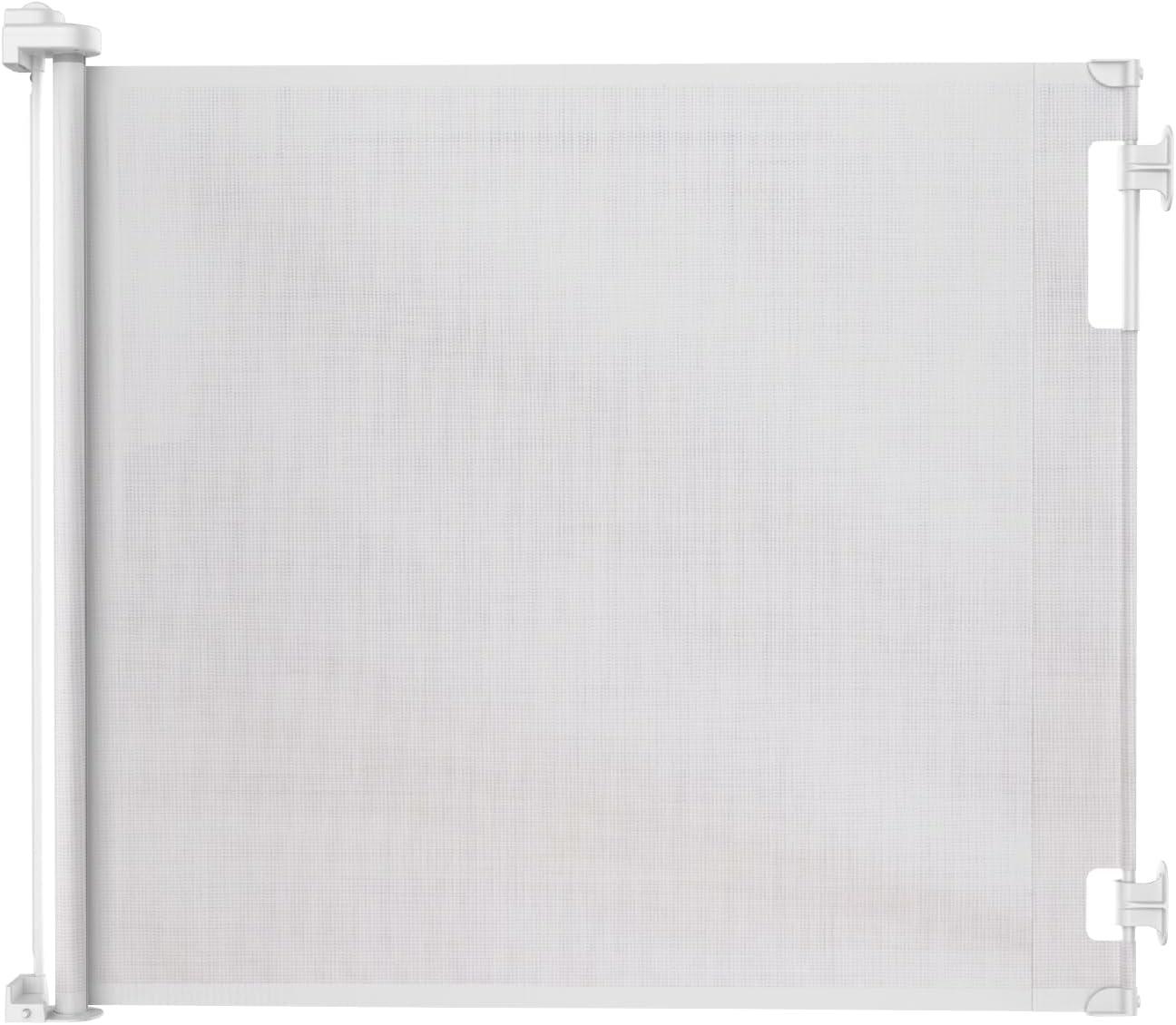 Perma Child Safety 71" Wide x 41" Tall Retractable Baby Gate - 3122 - White