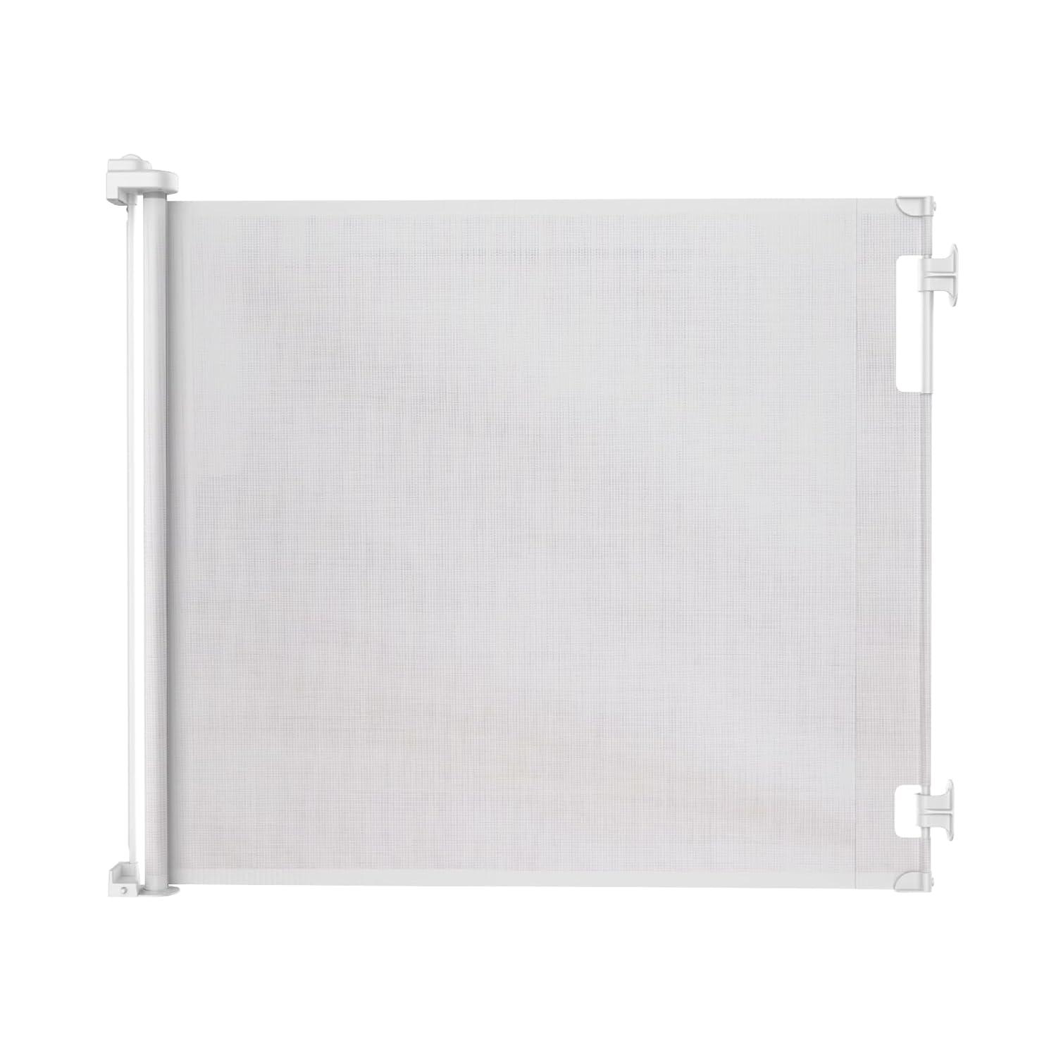 Perma Child Safety 71" Wide x 41" Tall Retractable Baby Gate - 3122 - White