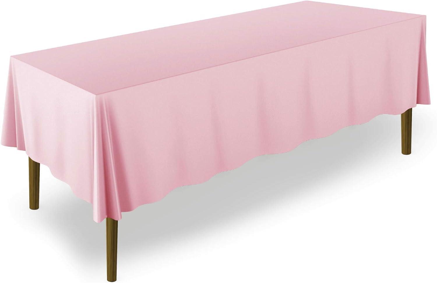 Lann's Linens Solid Color Rectangular Tablecloth