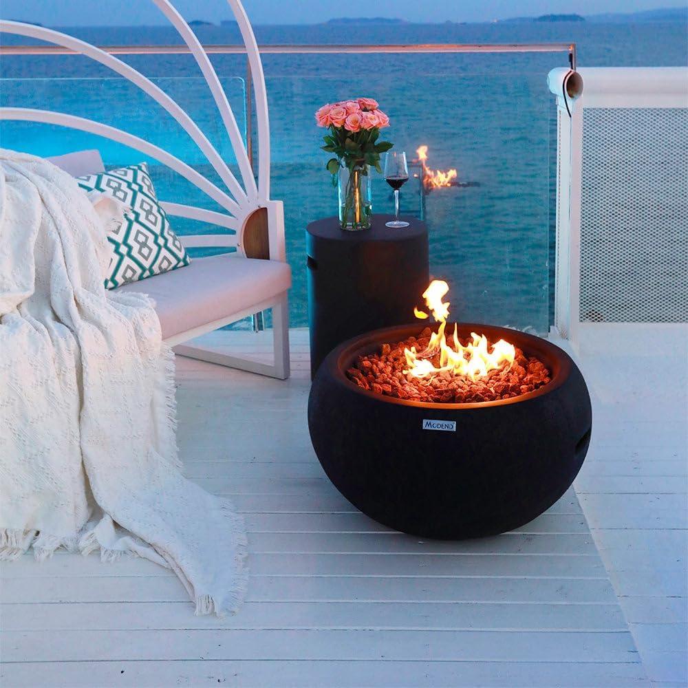 York Concrete Natural Gas Fire Pit