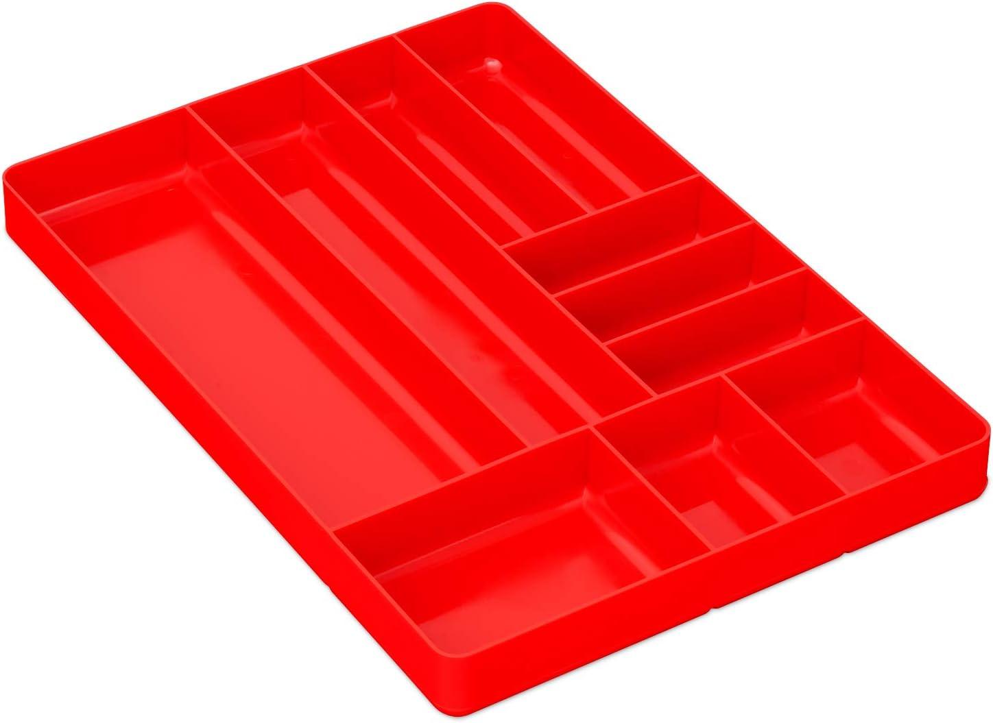 Ernst Mfg. 10 Compartment Organizer Tray Red