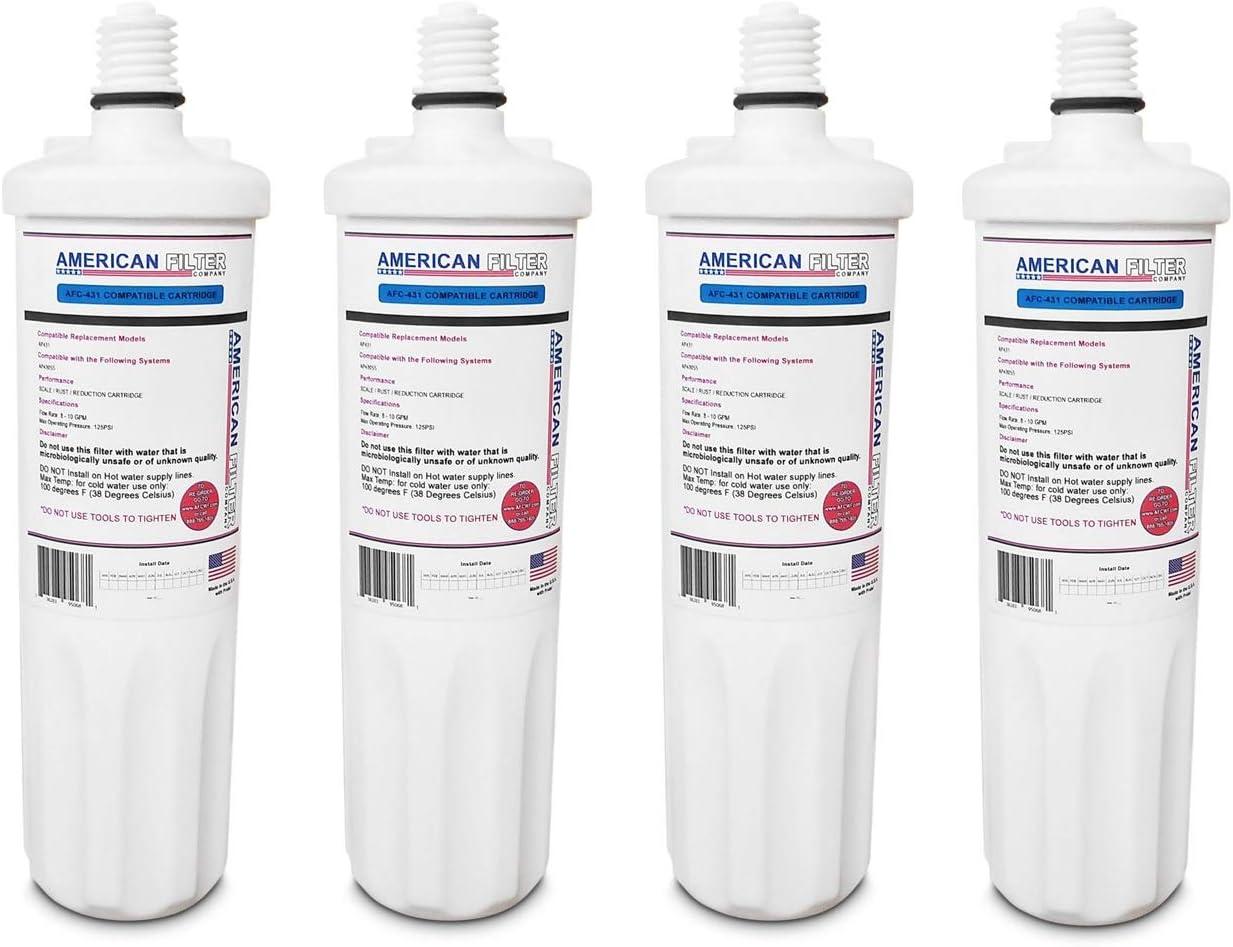 AFC Brand, water filter, Model # AFC-431, Compatible with AP431 AP430 Scale Inhibition Cartridge 4-Filters