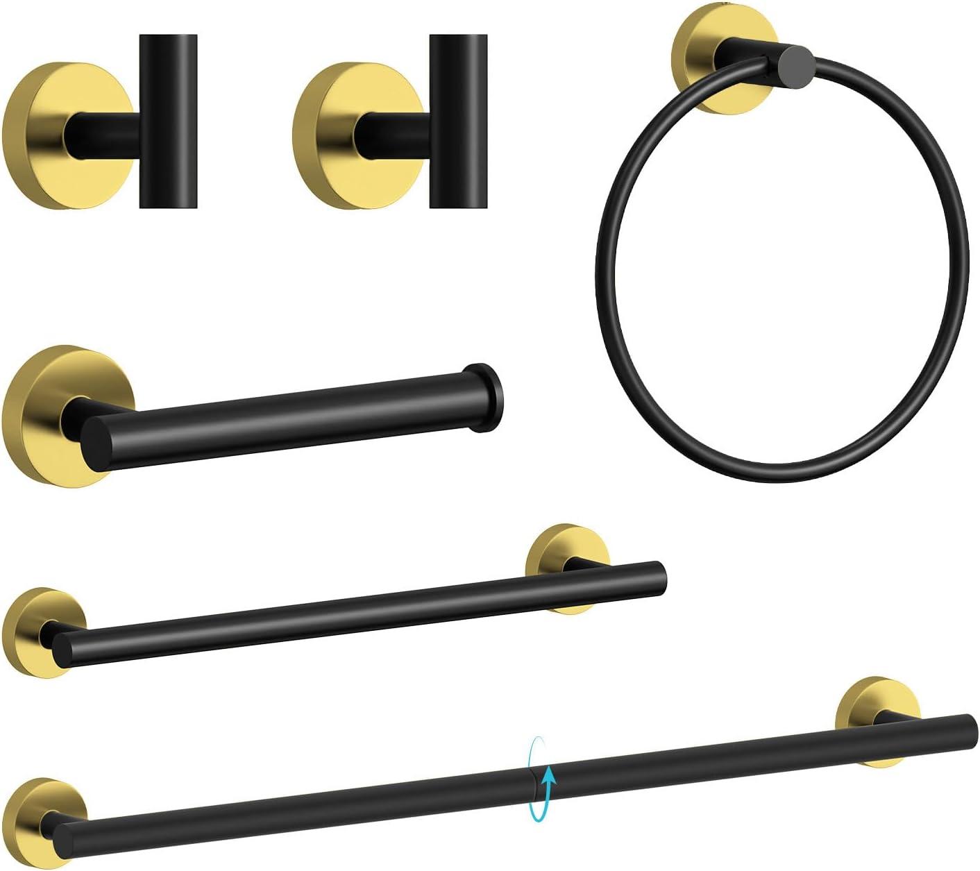 VIBRANTBATH A-91020-BG 5 - Piece Bathroom Hardware Set