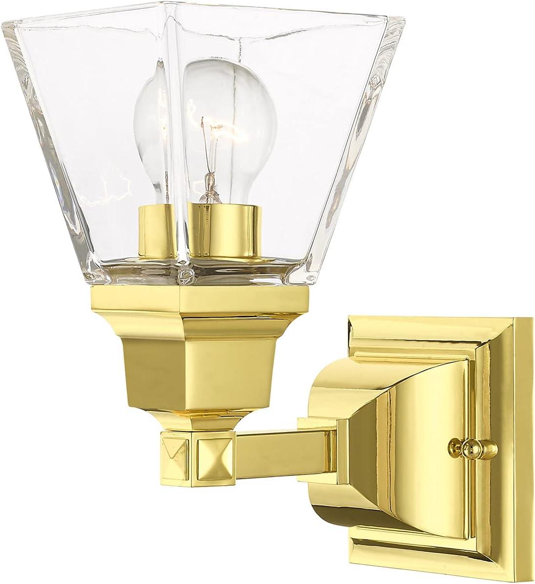 Livex Lighting Mission 1 - Light Sconce in  Polished Brass