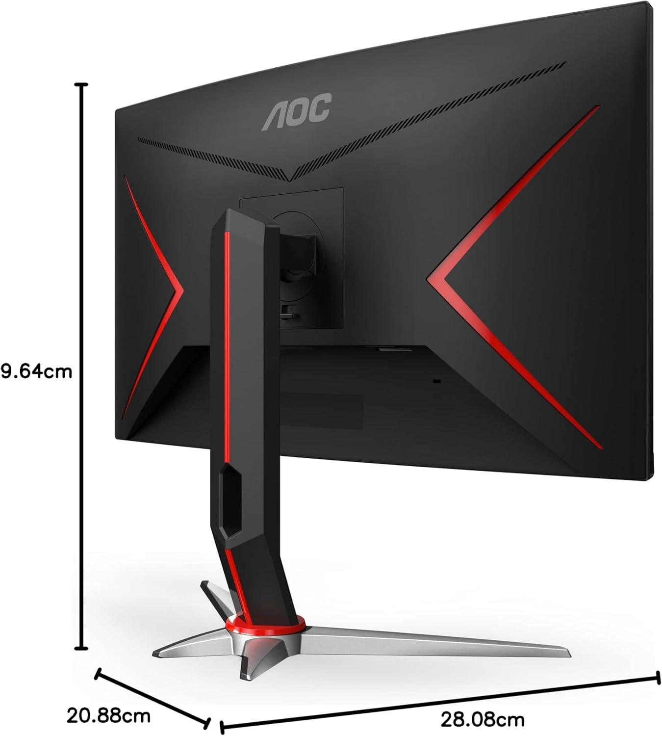 AOC 32" Curved QHD Gaming Monitor with 165Hz Refresh Rate