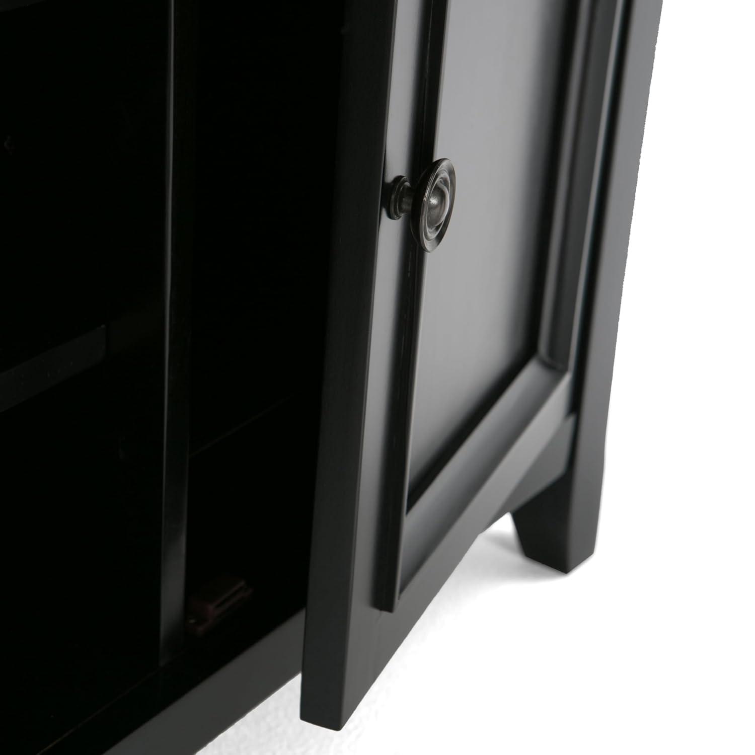 Simpli Home Amherst 54" TV Stand in Black