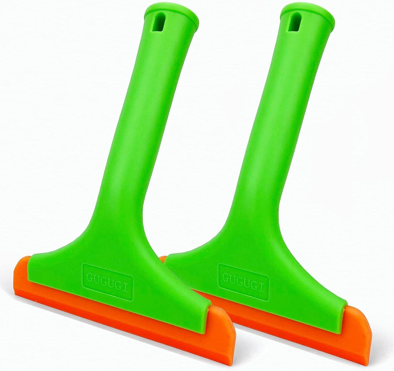 KeesonKimi Silicone Blade Small Squeegee, Shower Glass Squeegee, Window Tint Squeegee, for Window, Bathroom Mirrors, Shower Door and Car Windshield