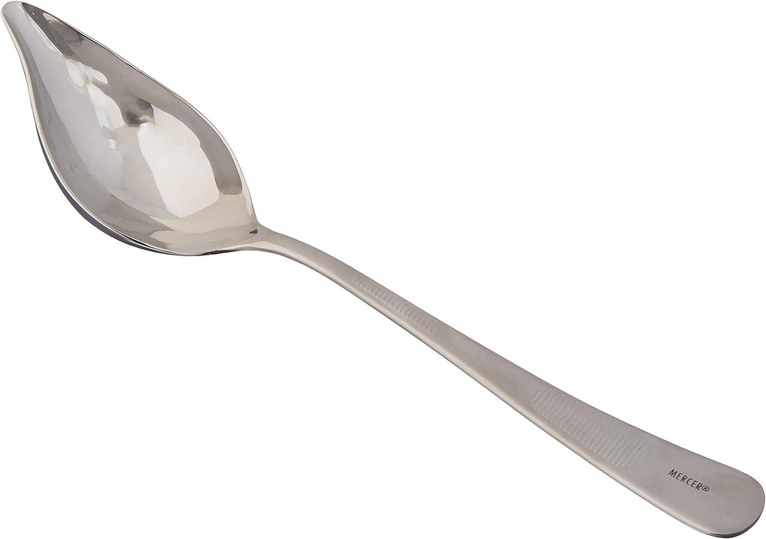 8.5 Inch Stainless Steel Saucier Spoon with Tapered Spout