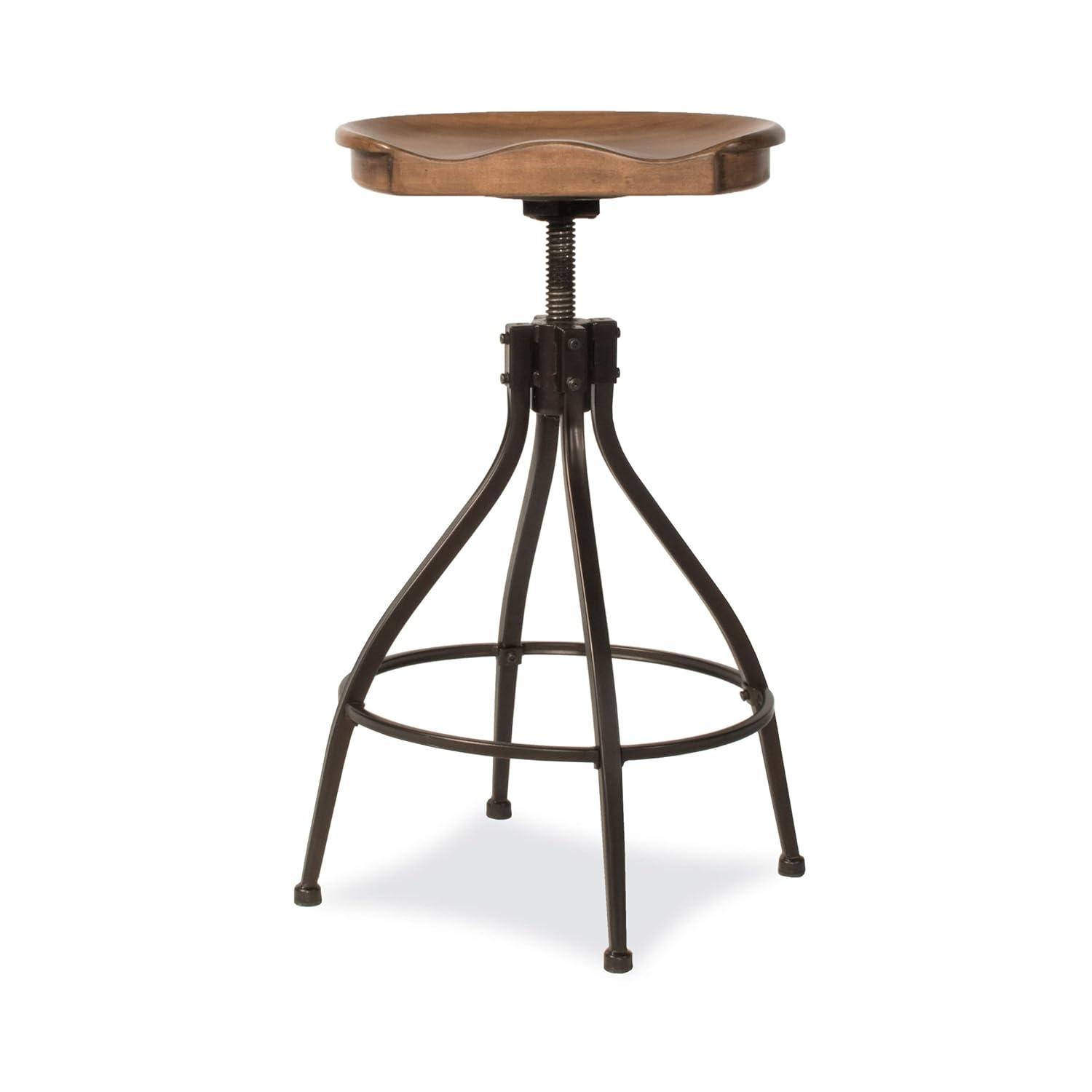 Bar Stool - Silverton Bar Stool with Open Lattice - Hillsdale Furniture - 4734-830, Brown
