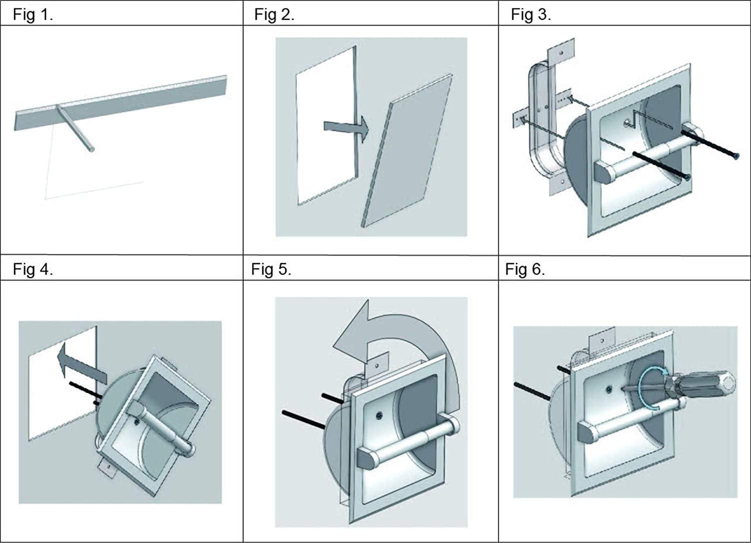 Recessed Toilet Paper Holder