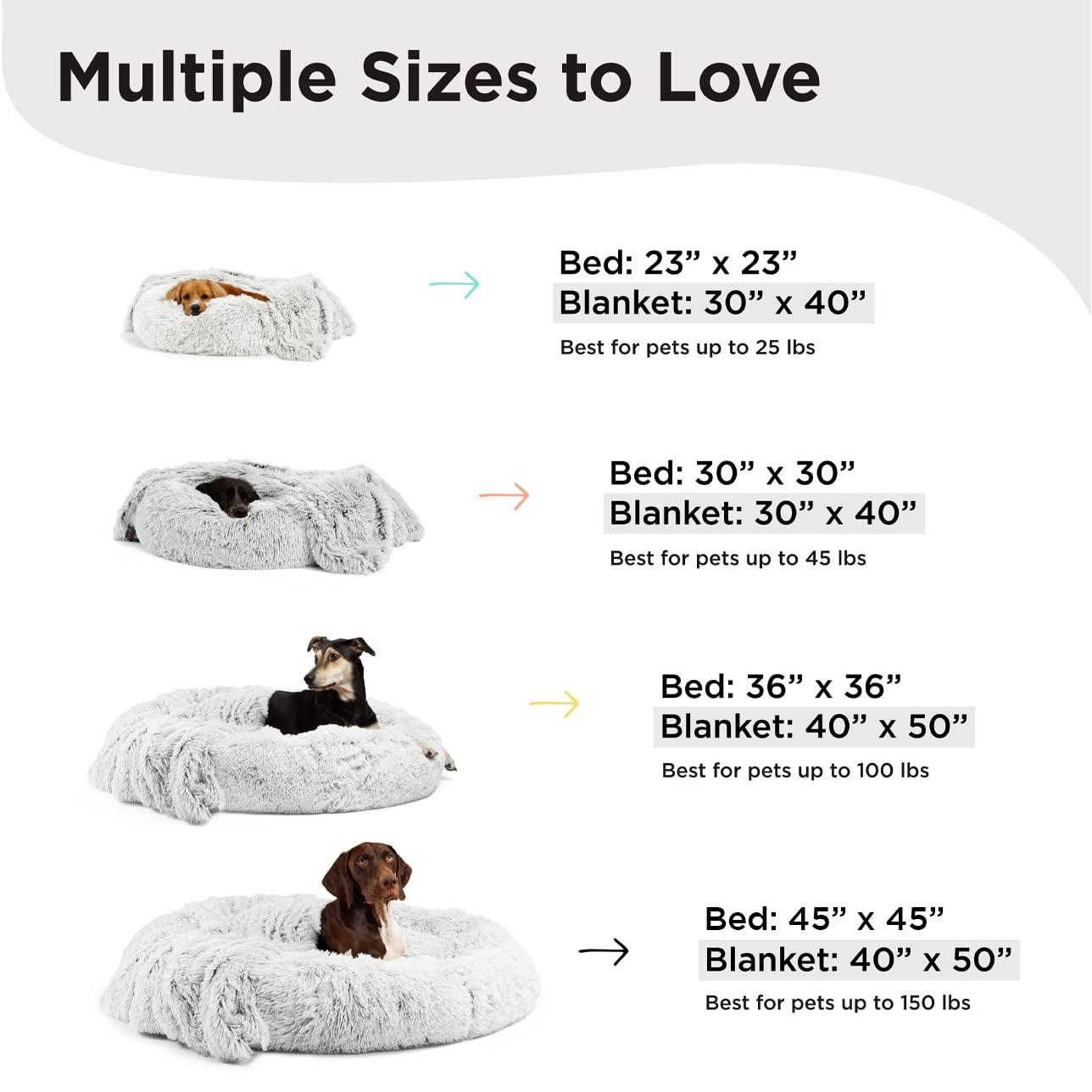 Large Orthopedic Elevated Gray Vegan Nylon Donut Pet Bed
