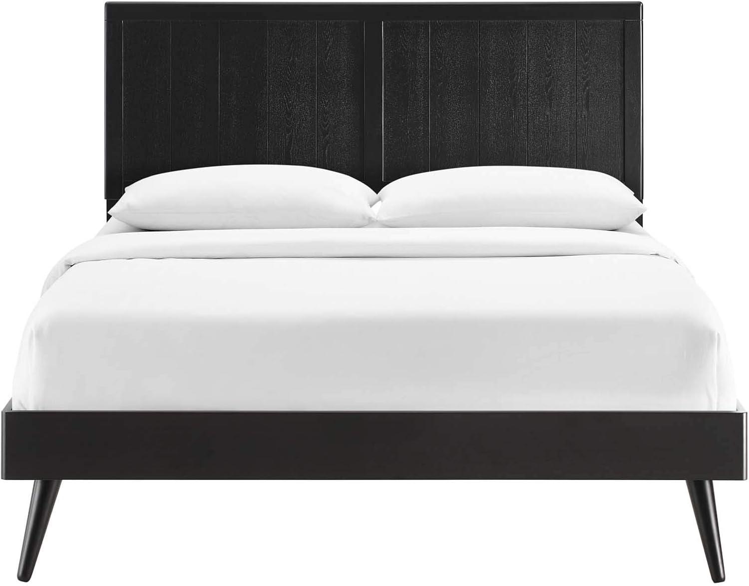 Modway Alana Wood Platform Bed with Splayed Legs