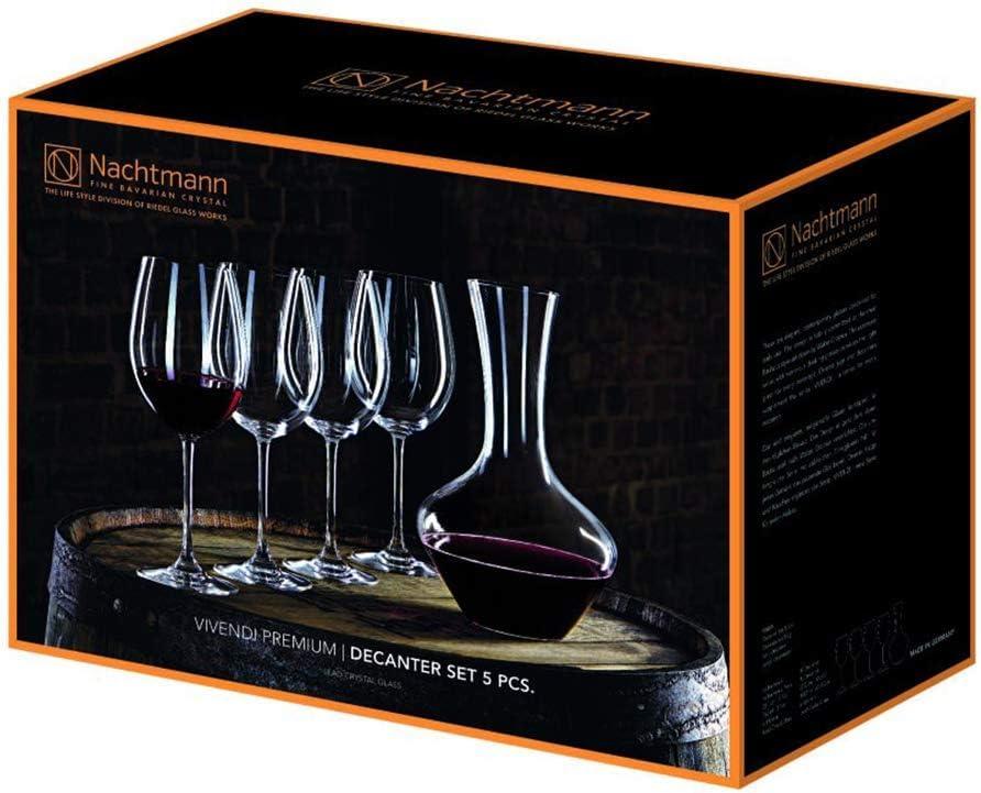 Nachtmann Vivendi Decanter with Glasses, Set of 5 Pieces,63.5 oz.