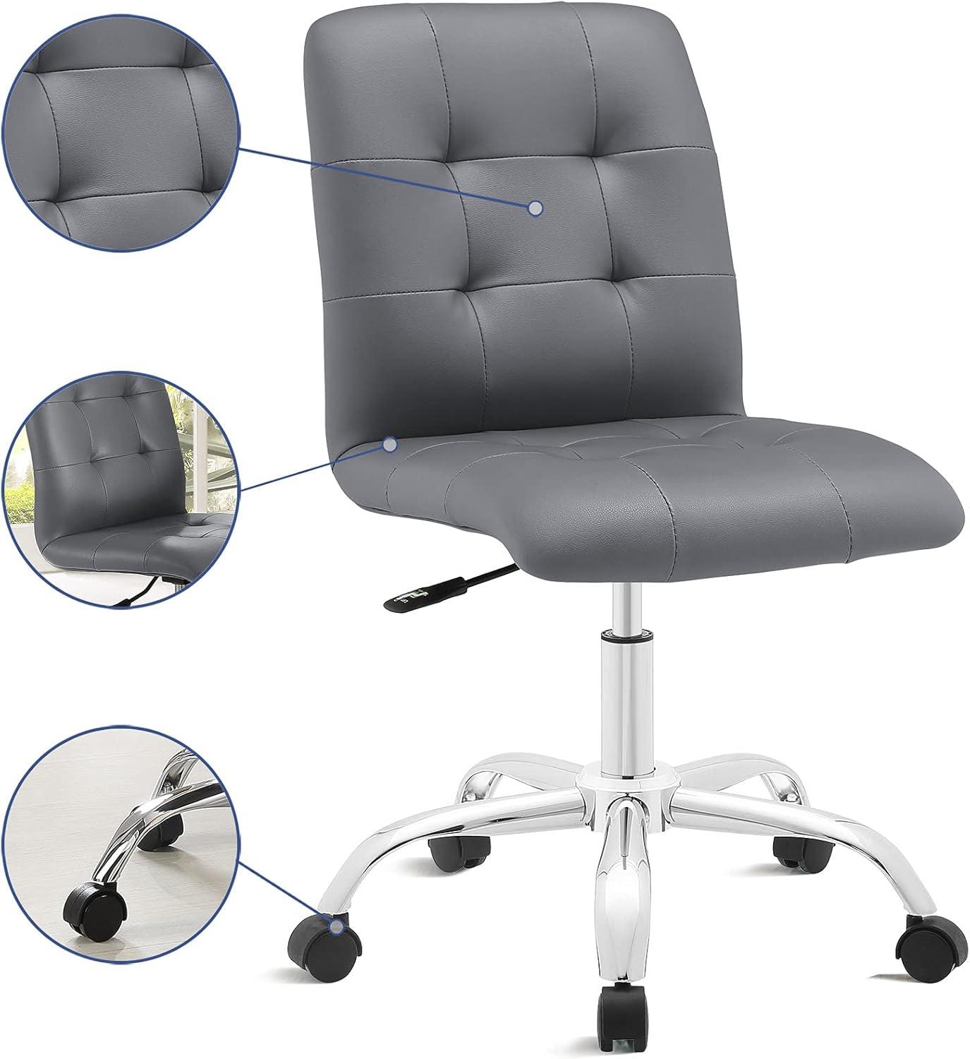 Modway Prim Armless Mid Back Office Chair