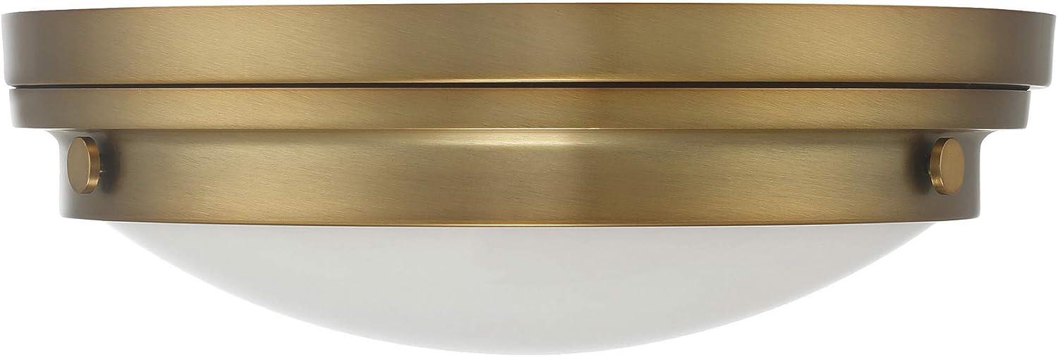 Savoy House Lucerne 3 - Light Flush Mount in  Warm Brass