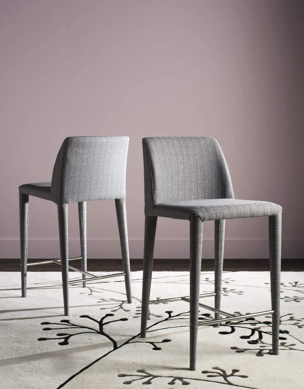 Garretson Counter Stool (Set of 2) - FOX2021 - Black - Safavieh Couture