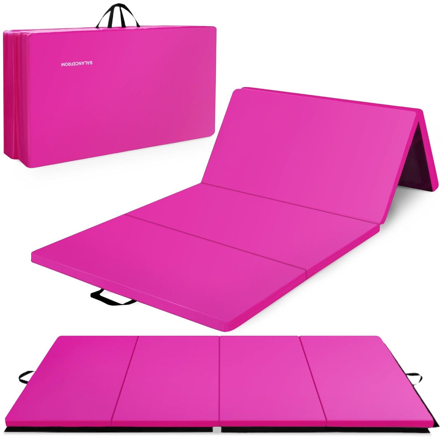 BalanceFrom Fitness BalanceFrom Fitness All Purpose Folding Gymnastics Gym Exercise Mat for Yoga, Aerobics, Pilates, and Martial Arts