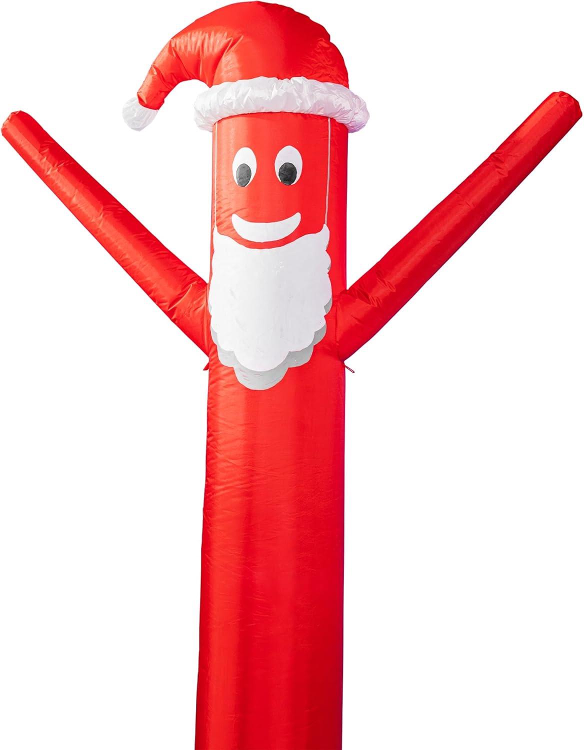 6-Foot Red and White Santa Inflatable with LED Lights