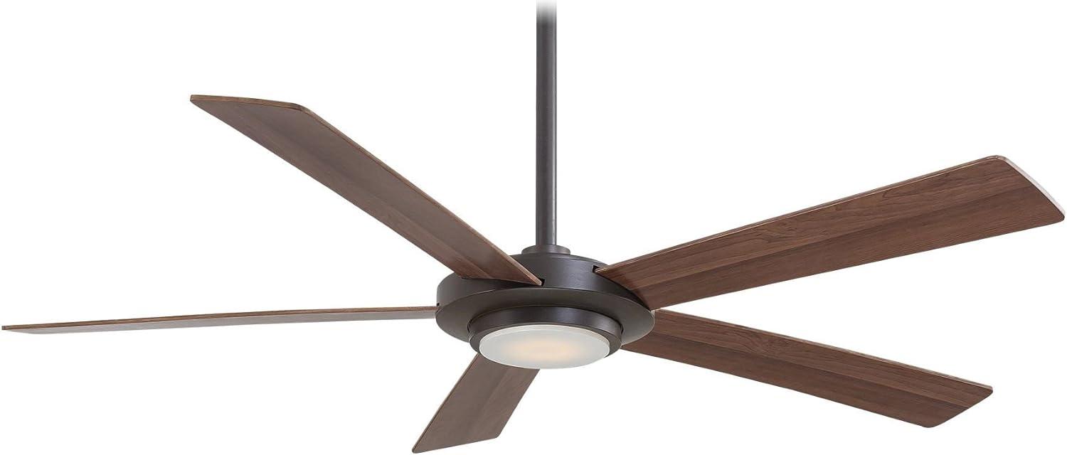 52" Sabot 5 - Blade LED Standard Ceiling Fan with Remote Control and Light Kit Included