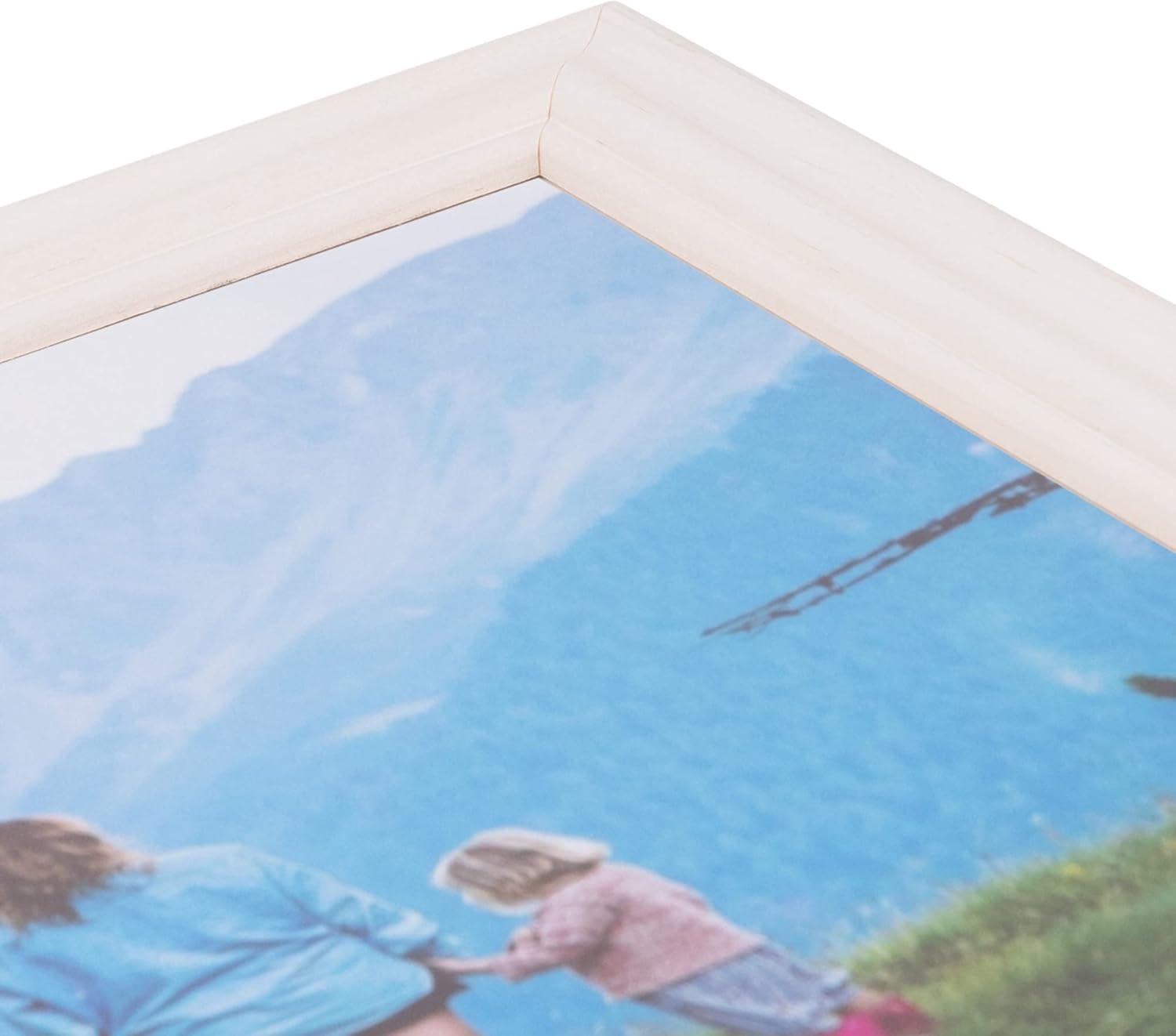 ArtToFrames 10x20 Inch White Picture Frame, This 1.5" Custom Wood Poster Frame is Off White Wash Barnwood Style Frame, for Your Art or Photos - Comes with Regular Glass, WOM0066-56673-YWHT-10x20
