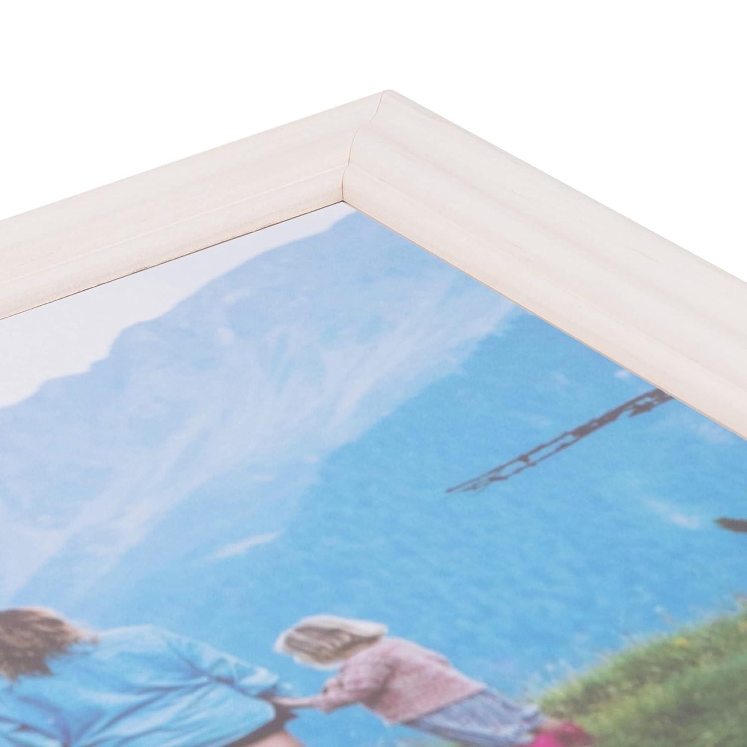 ArtToFrames 10x20 Inch White Picture Frame, This 1.5" Custom Wood Poster Frame is Off White Wash Barnwood Style Frame, for Your Art or Photos - Comes with Regular Glass, WOM0066-56673-YWHT-10x20