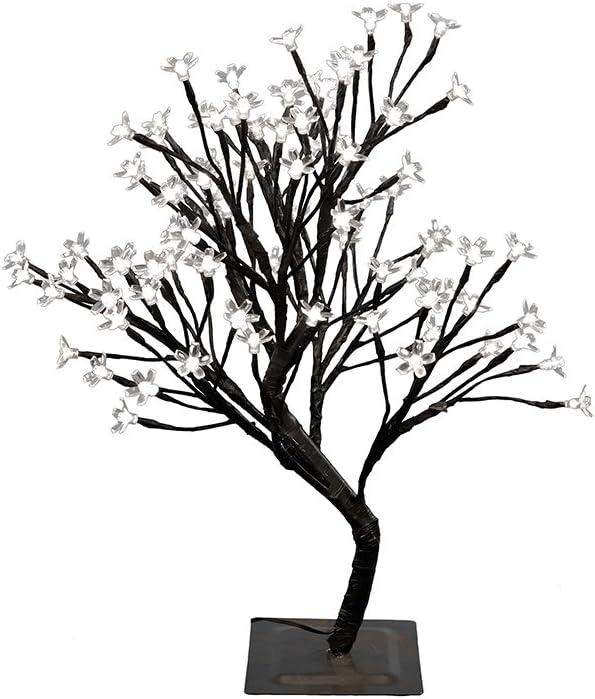 Hi-Line Gift Ltd. Floral Bonsai Tree with 96 LED Lights - Indoor/Outdoor
