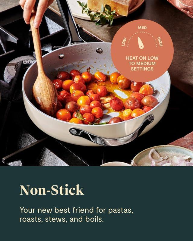 Caraway Sage Green Non-Stick Ceramic Sauté Pan