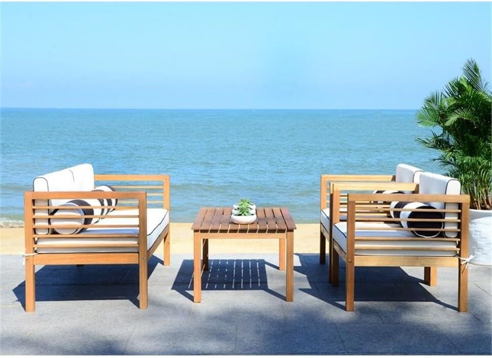 Wade Logan® Arlethe 5 Piece Rattan Sofa Seating Group with Cushions