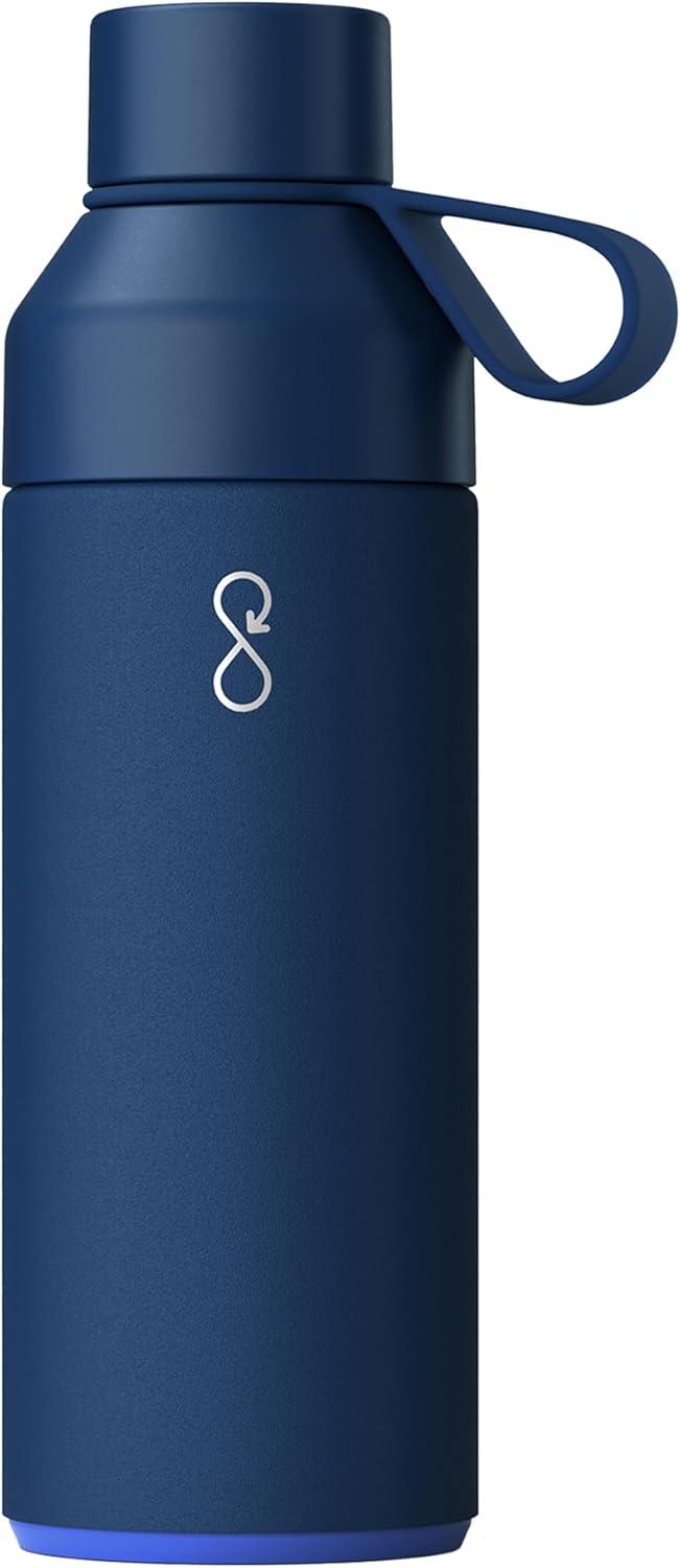 Ocean Blue 34 oz Recycled Stainless Steel Water Bottle