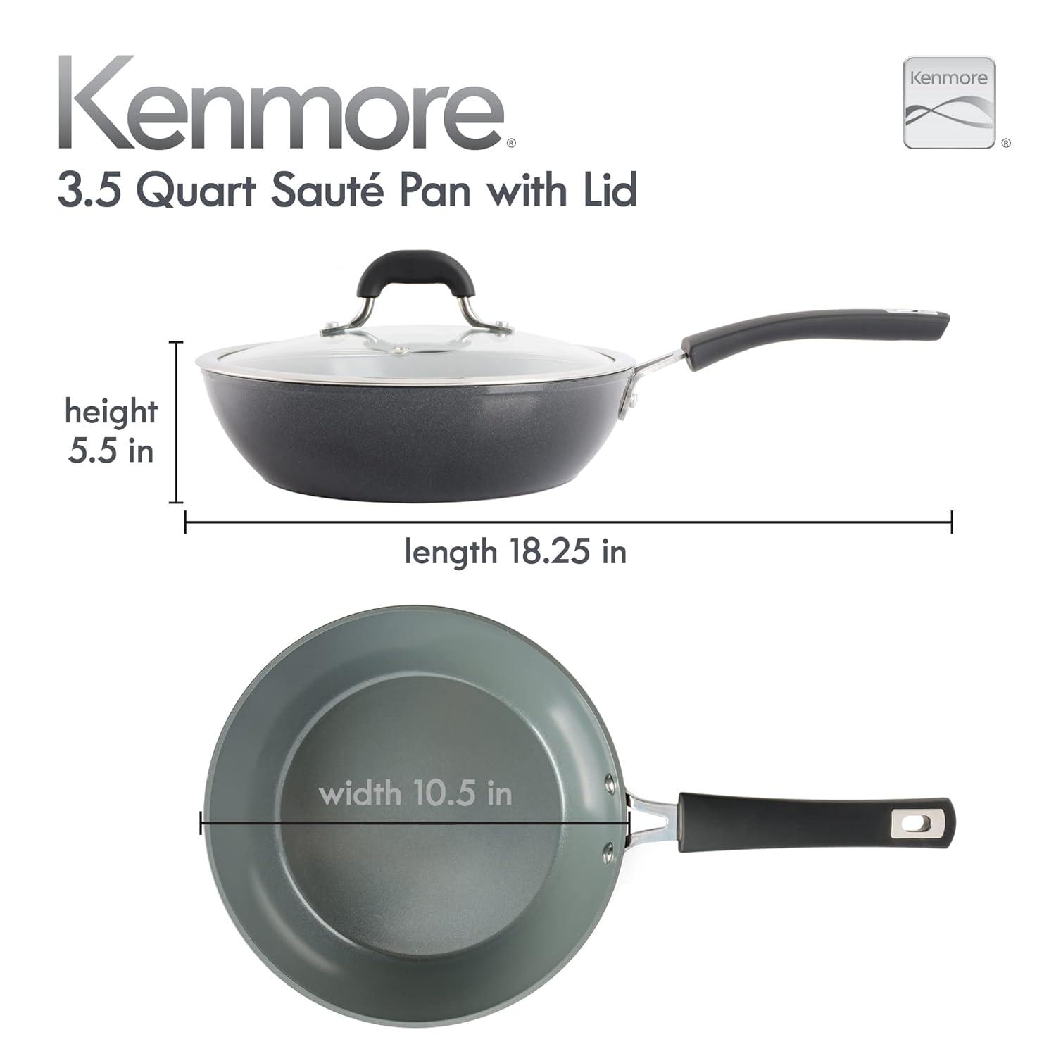 Kenmore Kenmore 3.5 qt Non Stick Aluminum Saute Pan