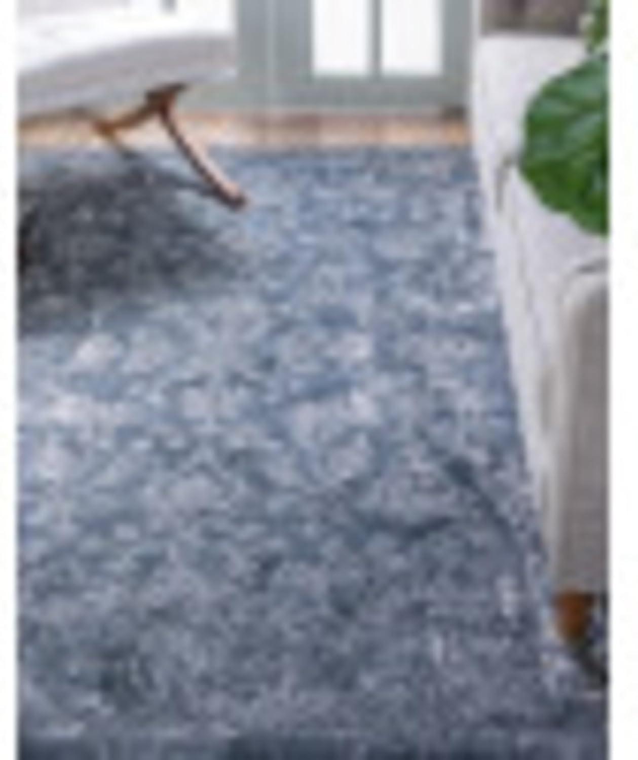 Unique Loom Albany Portland Rug Blue/Gray 5' 3" x 8' Rectangle Floral Farmhouse Perfect For Living Room Bed Room Dining Room Office