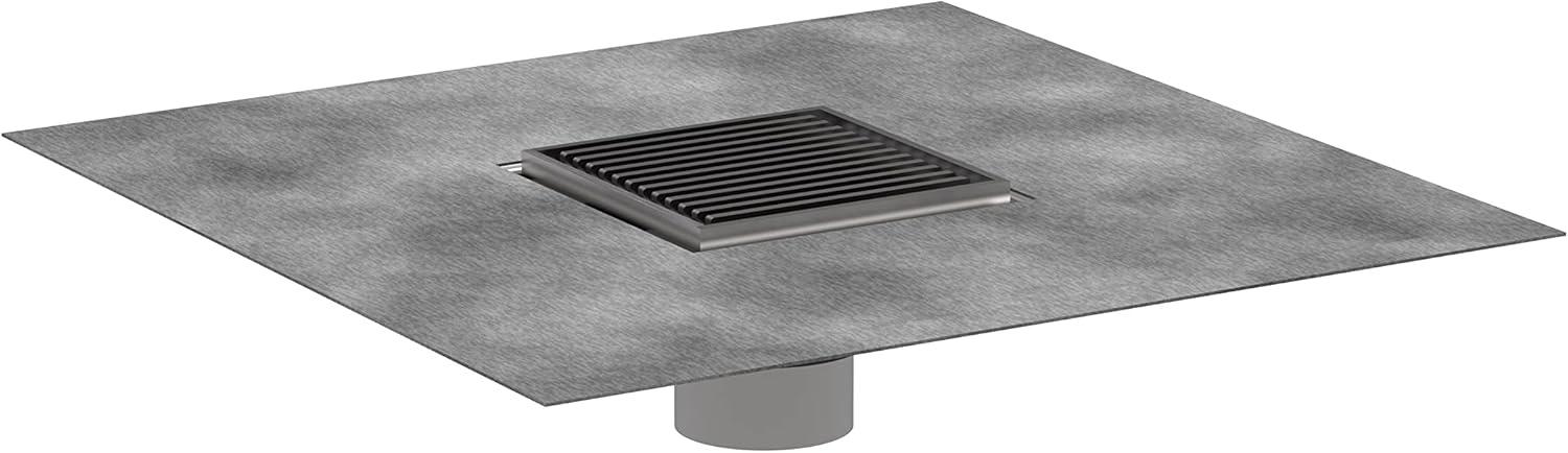 Rain Brilliance Boardwalk 4"x 4" Tile-In Shower Drain