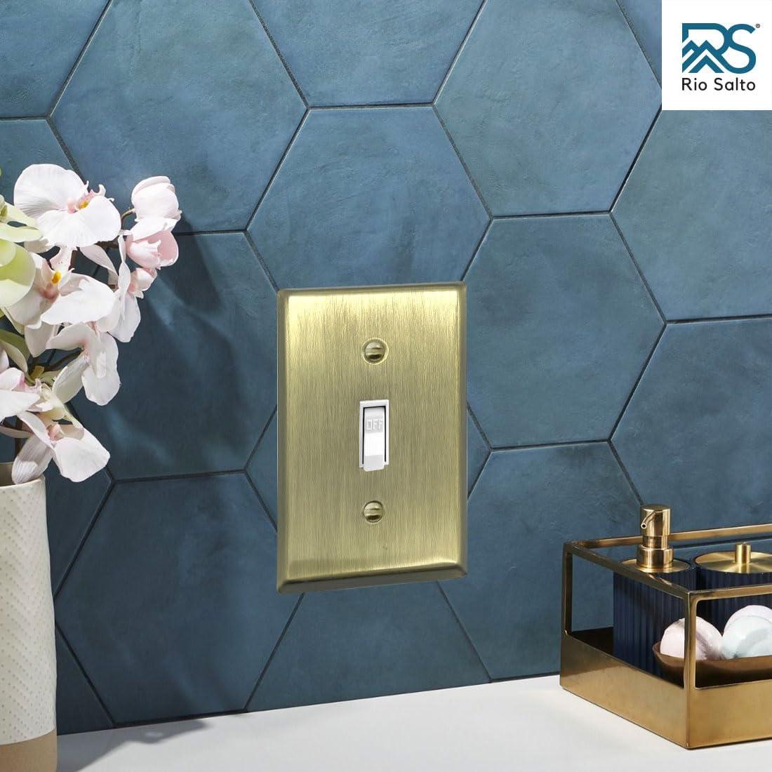 Symple Stuff Tindal No Subject 1 - Gang Toggle Light Switch Jumbo Wall Plate