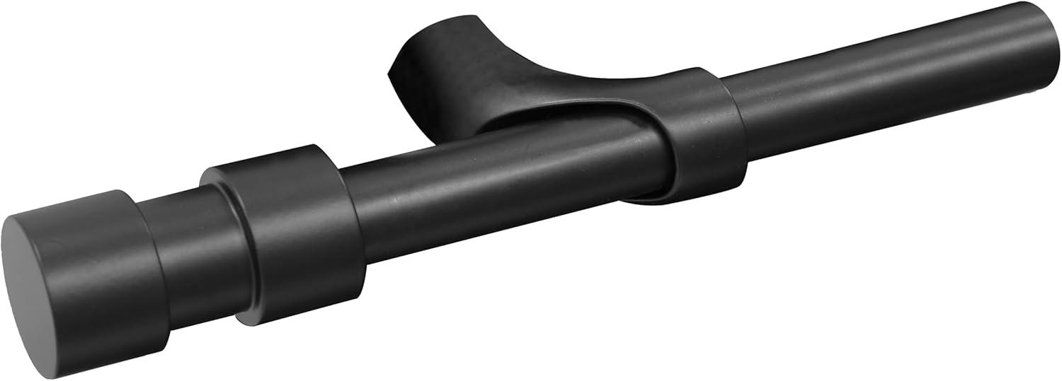 Commonwealth Home Fashions Blackout Rod Aluminum Adjustable Bay Window Single Curtain Rod